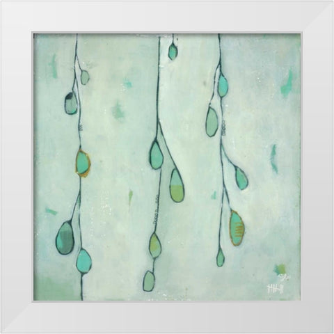 Pod and Vine I White Modern Wood Framed Art Print by Lee, Stephanie