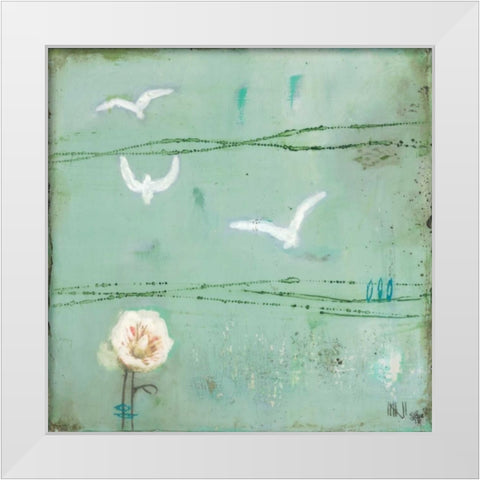 Spring Has Sprung I White Modern Wood Framed Art Print by Lee, Stephanie
