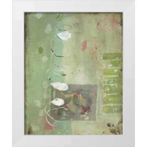 Spiral White Modern Wood Framed Art Print by Lee, Stephanie