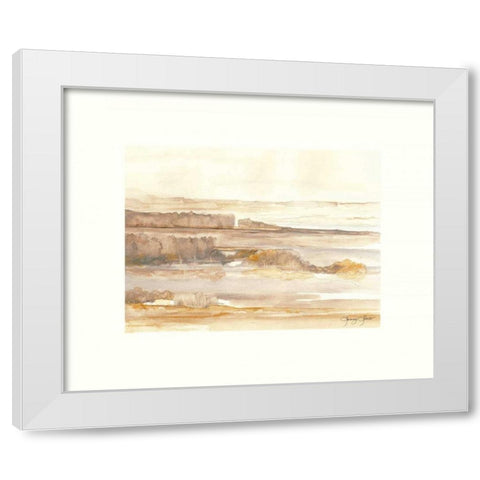 Crecent Bar Blooding White Modern Wood Framed Art Print by Sheler, Sammy