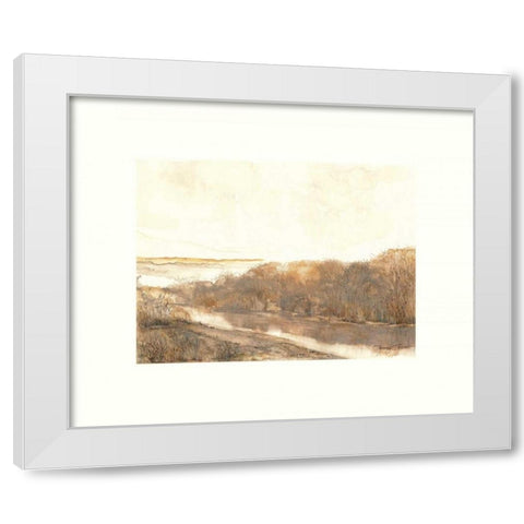Mission Creek White Modern Wood Framed Art Print by Sheler, Sammy