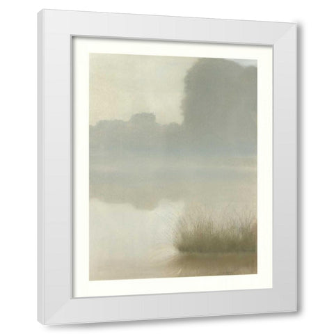 St. Clair Mist White Modern Wood Framed Art Print by Sheler, Sammy