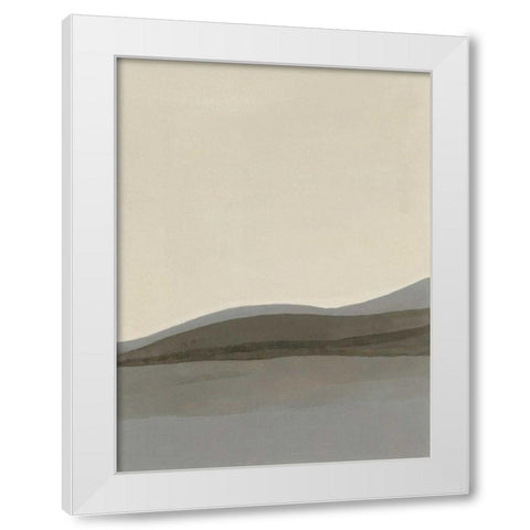 Ribbon Ridge White Modern Wood Framed Art Print by Sheler, Sammy