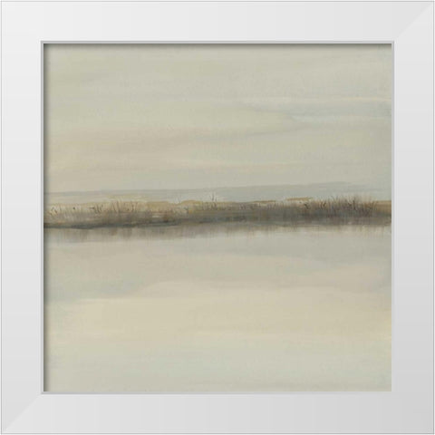 Crescent Bar II White Modern Wood Framed Art Print by Sheler, Sammy