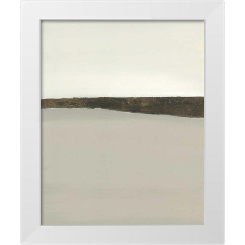 Hedge Rows White Modern Wood Framed Art Print by Sheler, Sammy