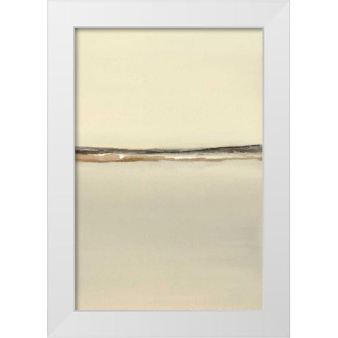 Grey Morning White Modern Wood Framed Art Print by Sheler, Sammy