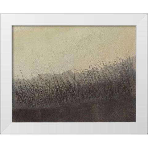 Marshland Grasses White Modern Wood Framed Art Print by Sheler, Sammy