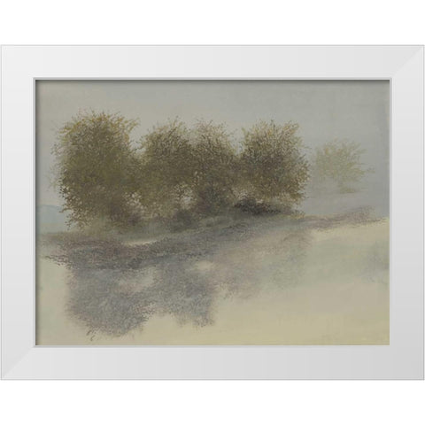 Orchard Row White Modern Wood Framed Art Print by Sheler, Sammy