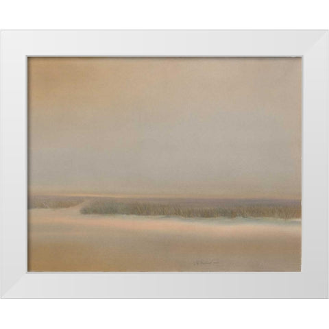 Evening Marsh White Modern Wood Framed Art Print by Sheler, Sammy