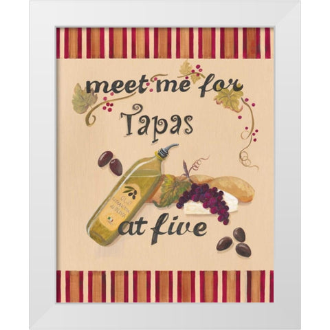 Happy Hour I White Modern Wood Framed Art Print by Smith, Pamela