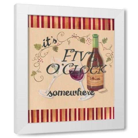 Happy Hour II White Modern Wood Framed Art Print by Smith, Pamela