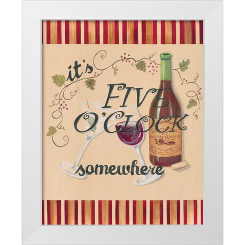 Happy Hour II White Modern Wood Framed Art Print by Smith, Pamela