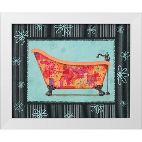 Retro Tub I White Modern Wood Framed Art Print by Smith, Pamela