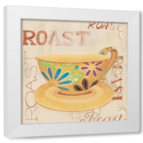 Morning Coffee II White Modern Wood Framed Art Print by Smith, Pamela