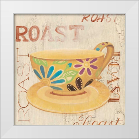 Morning Coffee II White Modern Wood Framed Art Print by Smith, Pamela