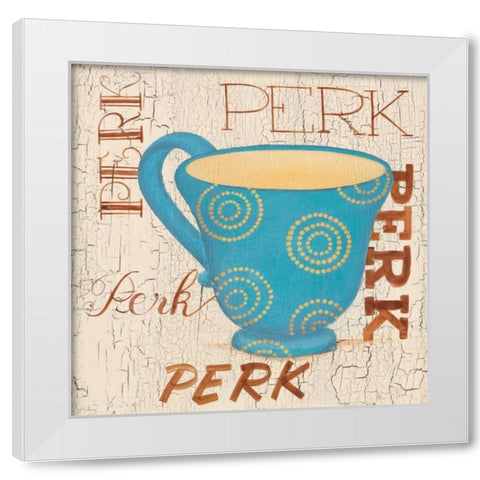 Morning Coffee III White Modern Wood Framed Art Print by Smith, Pamela