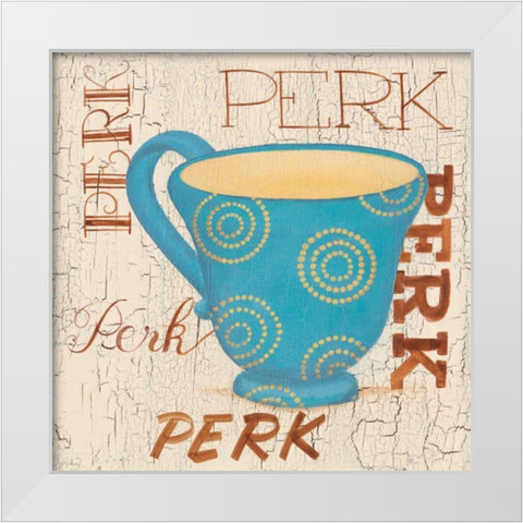 Morning Coffee III White Modern Wood Framed Art Print by Smith, Pamela