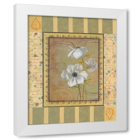 Anemones White Modern Wood Framed Art Print by Smith, Pamela