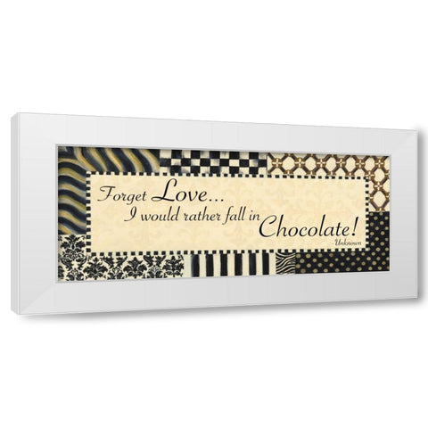 Forget Love White Modern Wood Framed Art Print by Smith, Pamela