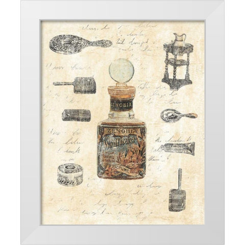 Zenobia II White Modern Wood Framed Art Print by Schippel, Banafshe