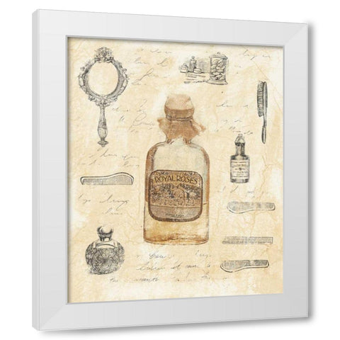Zenobia III White Modern Wood Framed Art Print by Schippel, Banafshe