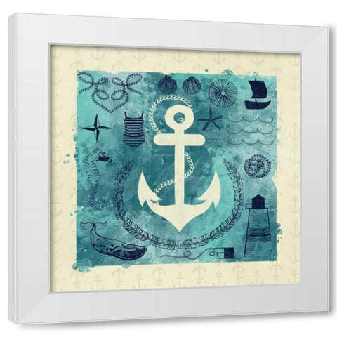 Anchor in Love I White Modern Wood Framed Art Print by Sta Teresa, Ashley