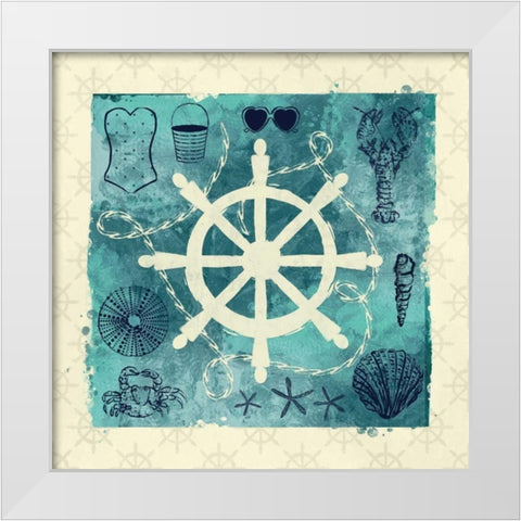 Anchor in Love II White Modern Wood Framed Art Print by Sta Teresa, Ashley