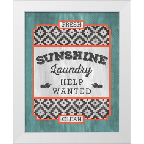 Sunshine Laundry White Modern Wood Framed Art Print by Sta Teresa, Ashley