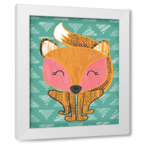 Foxtastic White Modern Wood Framed Art Print by Sta Teresa, Ashley