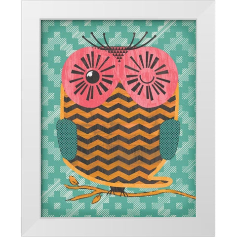 Owltastic White Modern Wood Framed Art Print by Sta Teresa, Ashley