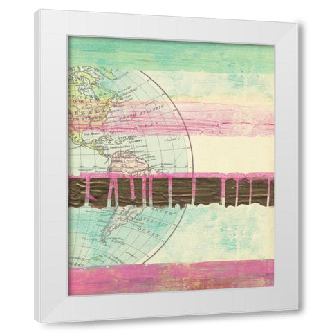 World Traveler II White Modern Wood Framed Art Print by Sta Teresa, Ashley