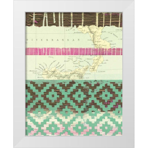 World Traveler III White Modern Wood Framed Art Print by Sta Teresa, Ashley