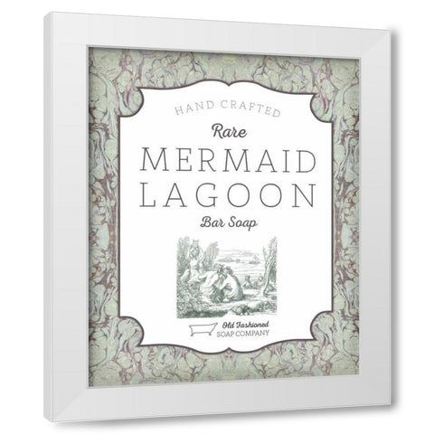 Mermaid Soap White Modern Wood Framed Art Print by Sta Teresa, Ashley