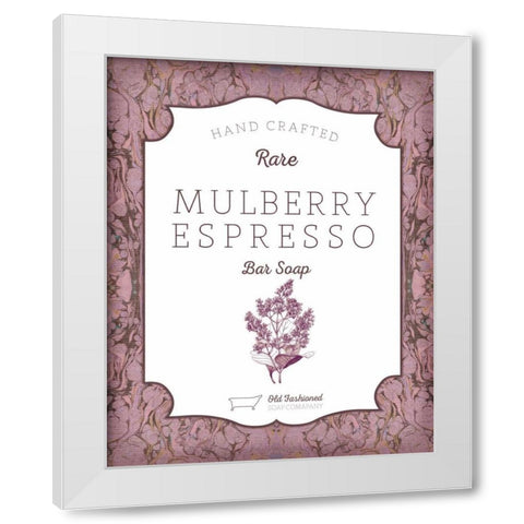 Mulberry Soap White Modern Wood Framed Art Print by Sta Teresa, Ashley