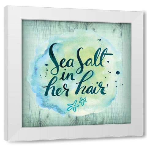 Sea Hair White Modern Wood Framed Art Print by Sta Teresa, Ashley