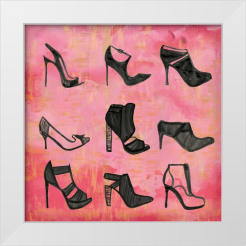 Buy The Shoes I White Modern Wood Framed Art Print by Sta Teresa, Ashley