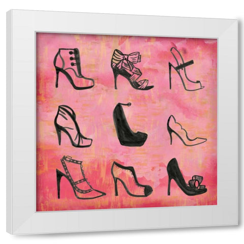 Buy The Shoes II White Modern Wood Framed Art Print by Sta Teresa, Ashley