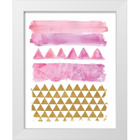 Rose Gold White Modern Wood Framed Art Print by Sta Teresa, Ashley