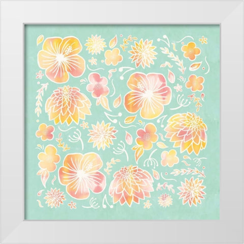 Pikes Flowers II White Modern Wood Framed Art Print by Sta Teresa, Ashley