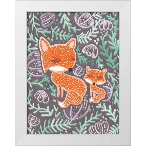 Foxette White Modern Wood Framed Art Print by Sta Teresa, Ashley