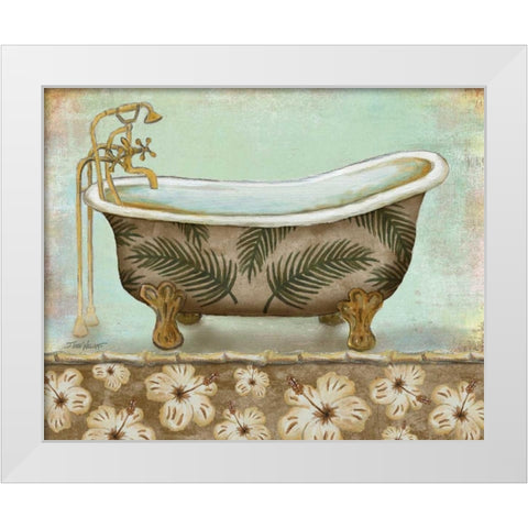 Tropical Bath I White Modern Wood Framed Art Print by Williams, Todd