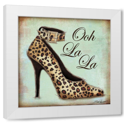 Exotic Shoe I White Modern Wood Framed Art Print by Williams, Todd