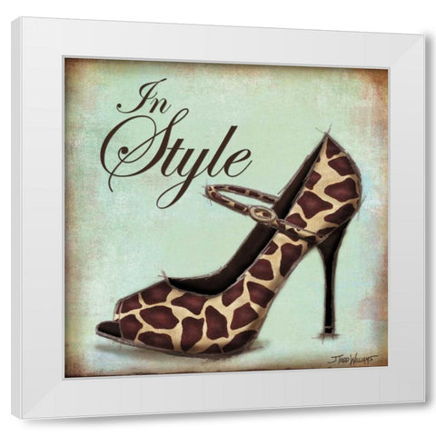 Exotic Shoe II White Modern Wood Framed Art Print by Williams, Todd