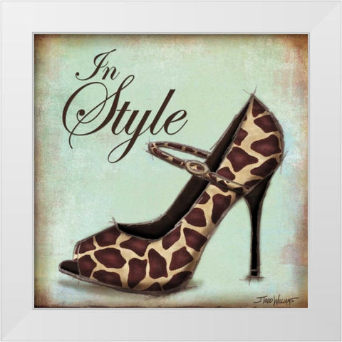 Exotic Shoe II White Modern Wood Framed Art Print by Williams, Todd