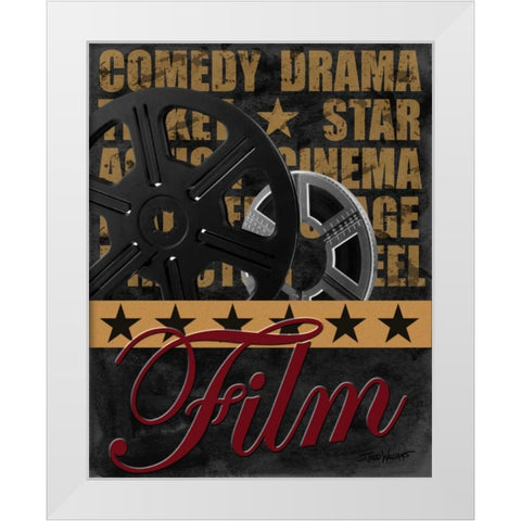 Film White Modern Wood Framed Art Print by Williams, Todd