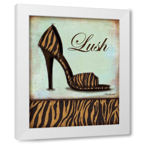 Tiger Shoe White Modern Wood Framed Art Print by Williams, Todd