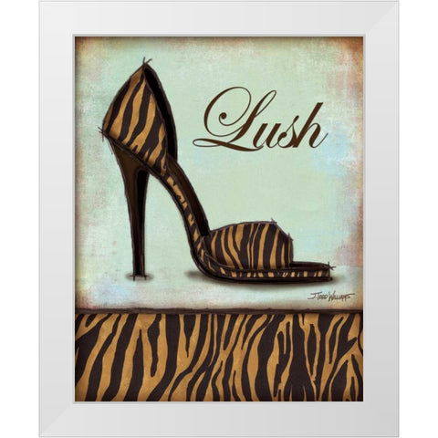 Tiger Shoe White Modern Wood Framed Art Print by Williams, Todd