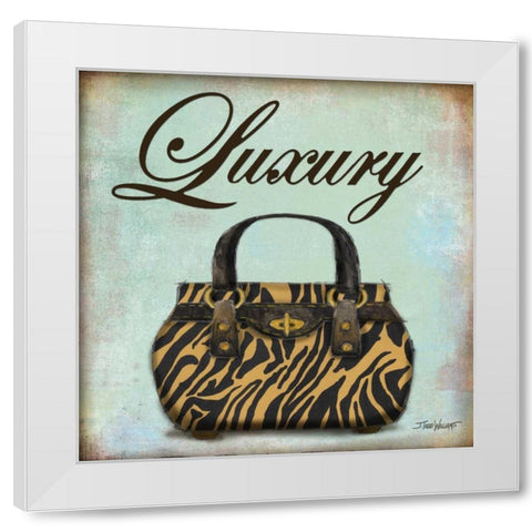 Tiger Purse White Modern Wood Framed Art Print by Williams, Todd