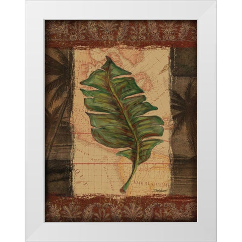 Tropical Leaf I White Modern Wood Framed Art Print by Williams, Todd