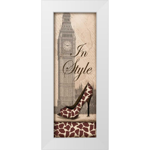 Travel in Style II White Modern Wood Framed Art Print by Williams, Todd